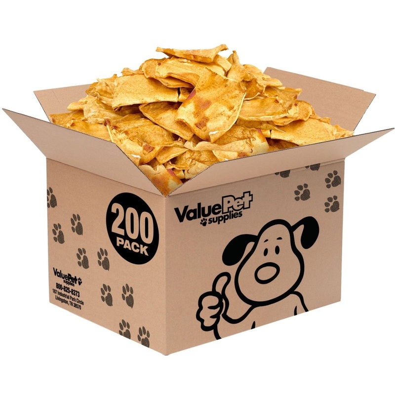 ValueBull USA Rawhide Chips, Chicken Infused, 200 Count Bulk Pack