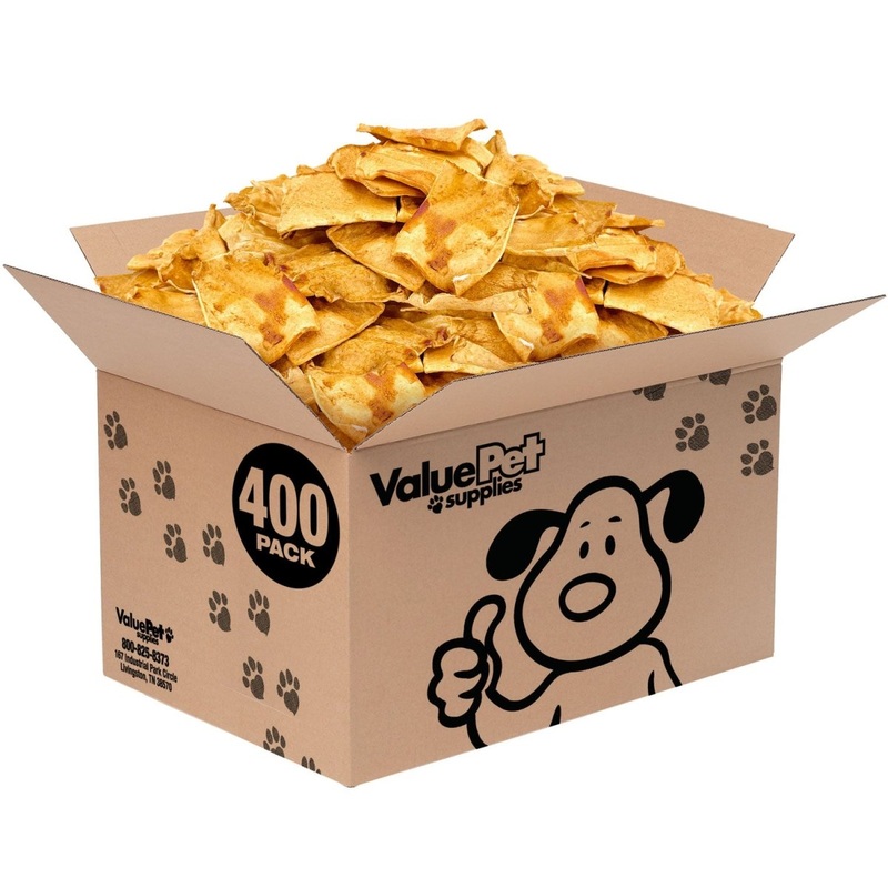 ValueBull USA Rawhide Chips, Chicken Infused, 400 Count Wholesale Pack