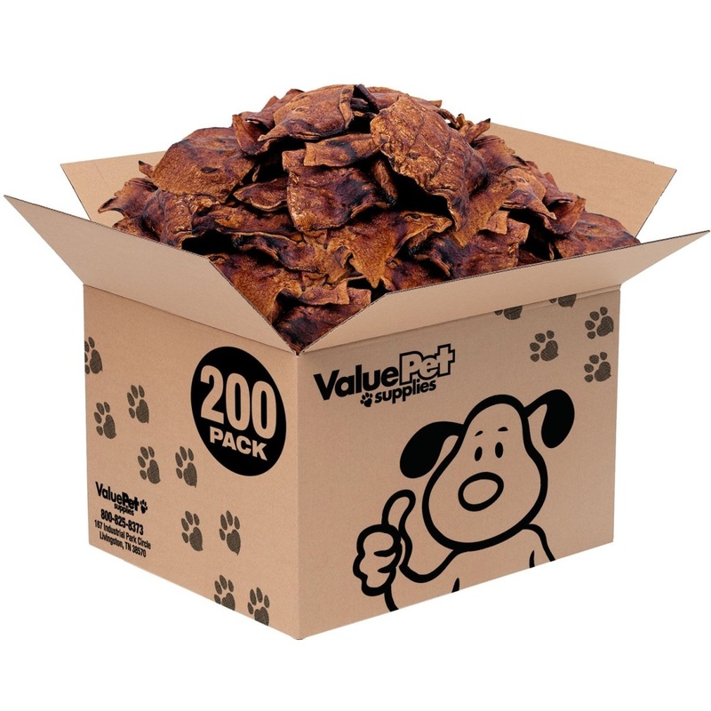 ValueBull USA Rawhide Chips, Natural Beef Flavor, 200 Count Bulk Pack