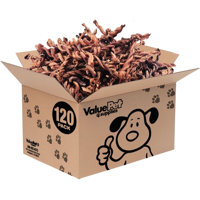 ValueBull Pizzle Twists, Premium Lamb, 120 Count Bulk Pack
