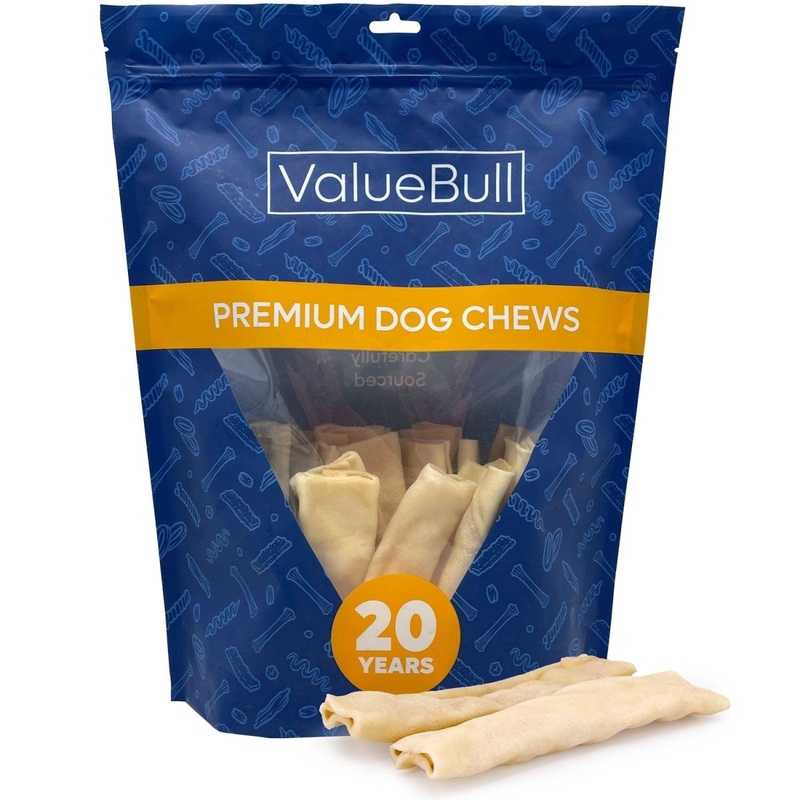 ValueBull USA Collagen Flats Dog Chews, Natural Long-Lasting Dog Treats, 25 Count