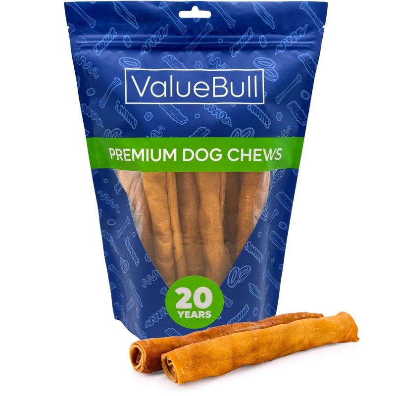 ValueBull USA Collagen Retriever Rolls for Dogs, 9 Inch Chews, Natural Long-Lasting Chicken Infused Dog Treats, 10 Count