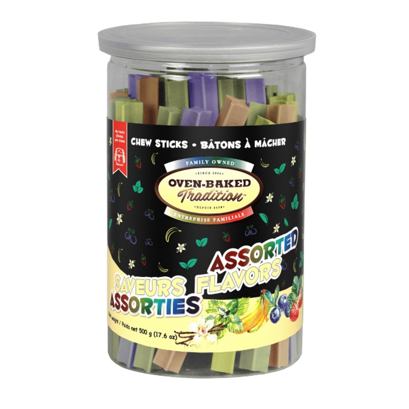 Gteries Pour Chien, Btons  Mcher, Saveurs Assorties 500gr