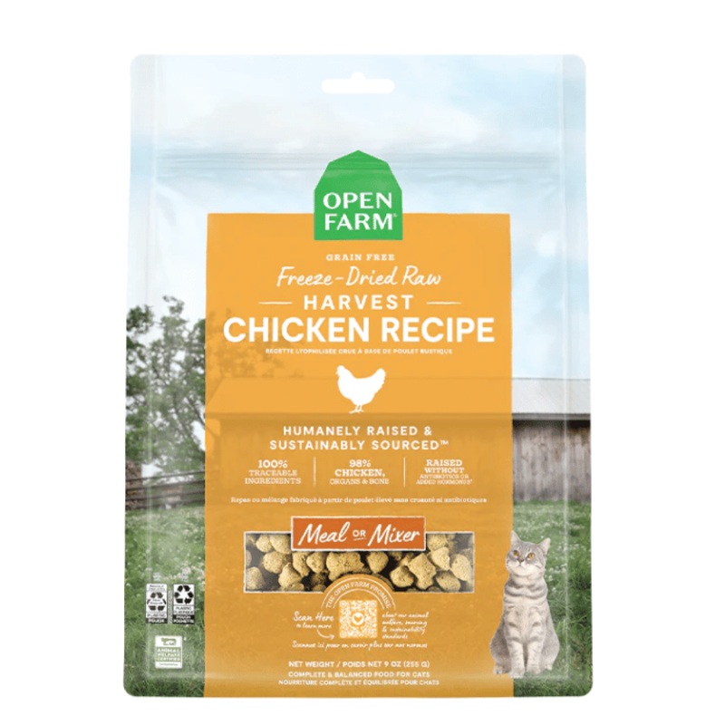 Nourriture pour chat lyophilise poulet