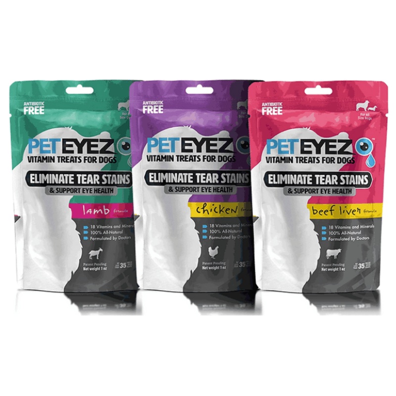 PetEyez gteries vitamines pour chiens - limine les taches de larmes 1oz