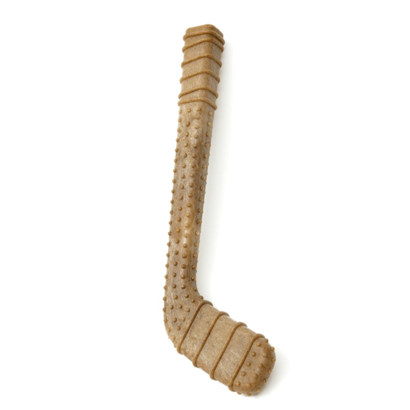 Powerbone Jouet  Mcher Pour Chien, Nylon & Bambou - Bton De Hockey 12"