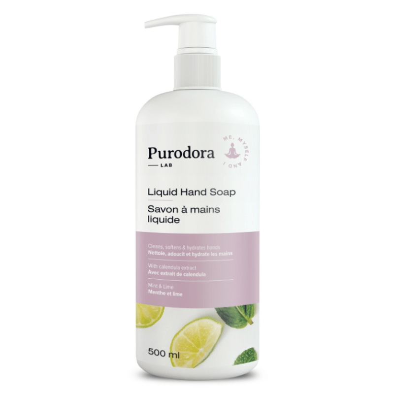 Purodora Lab Savon  Main Liquide - Menthe Et Lime 500ml