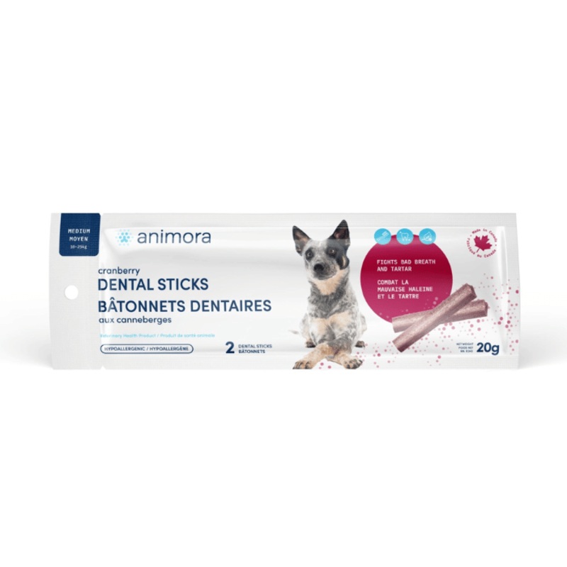 Animora Btonnets Dentaires Aux Canneberges Pour Chien