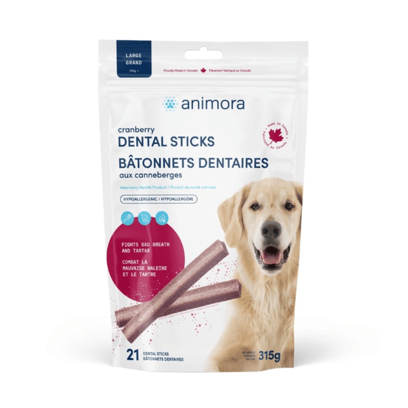 Animora Btonnets Dentaires Aux Canneberges Pour Chien en paquet