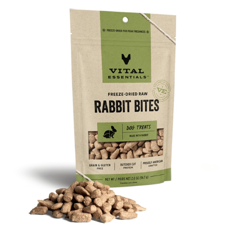 Friandises sans grains lyophilises au lapin 2oz