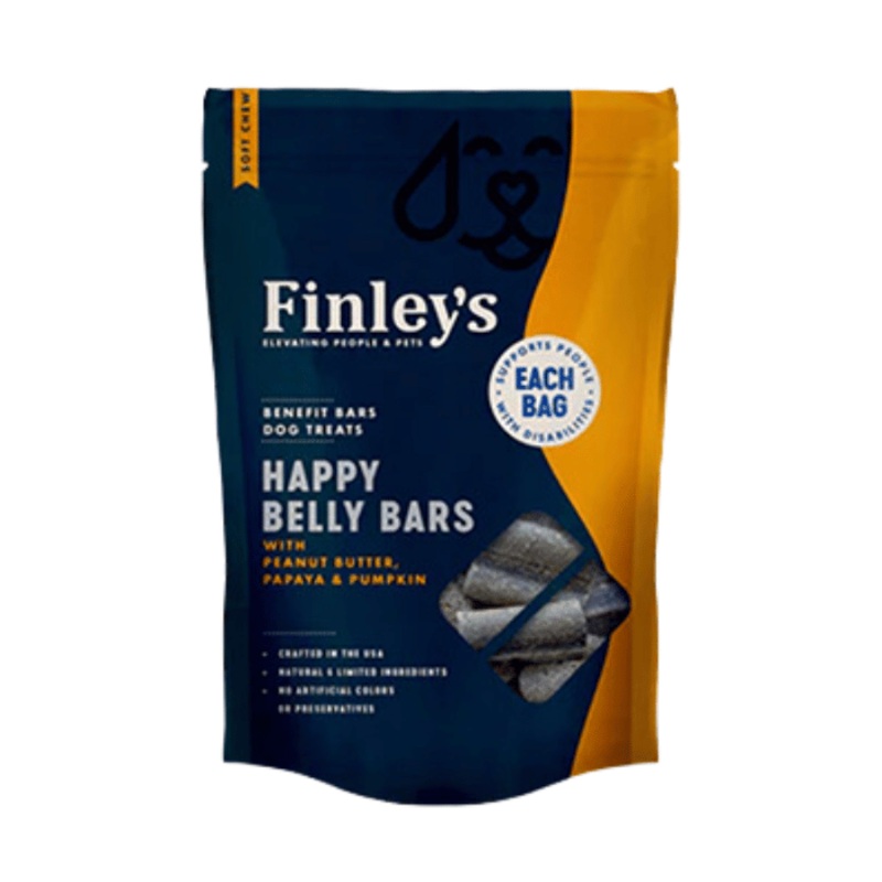 Gterie pour chien en barre -Happy Belly - Beurre de peanut, papaye et citrouille