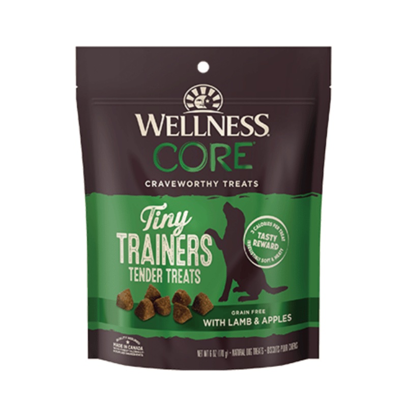 Gteries d'entrainement pour chiens Wellness pomme et agneau 6oz