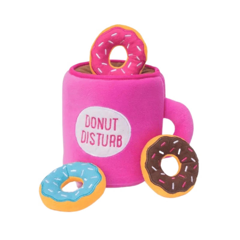Jouet interactif pour chien Zippy Paws Burrow  Caf et beignets