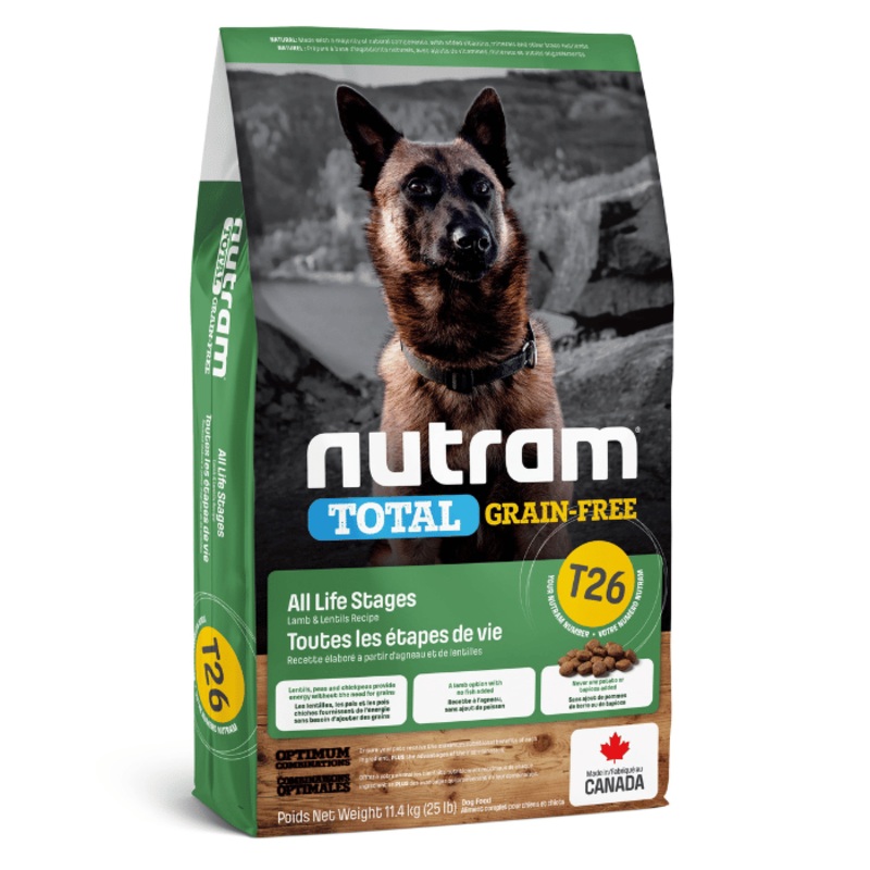 Nourriture pour chiens Nutram Total Agneau et lentilles T26