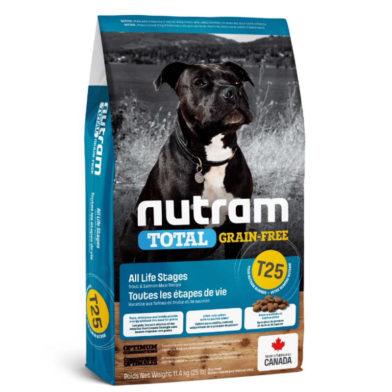 Nourriture pour chiens Nutram Total Saumon et Truite T25