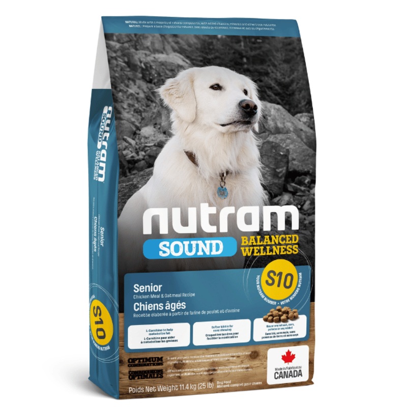 Nourriture pour chiens snior Nutram Sound Poulet Et Avoine S10