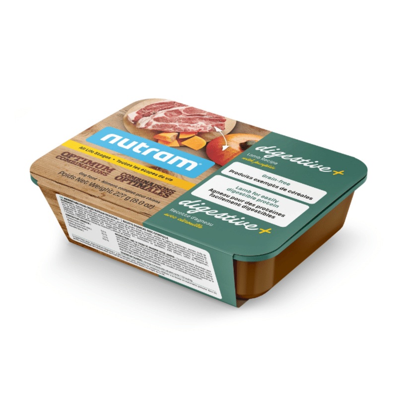 Nutram Combinaisons Optimales Digestive+ Chien Agneau & Citrouille, Sans Grains 8oz
