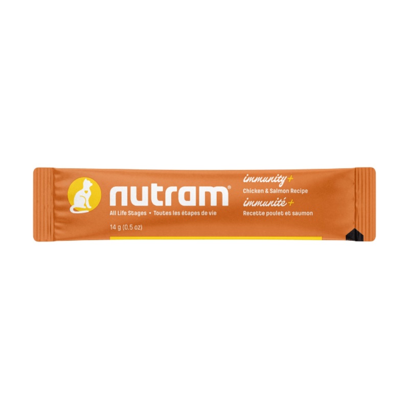 Nutram Combinaisons Optimales Immunit+ Chat Poulet & Saumon, Sans Grains 4 tubes