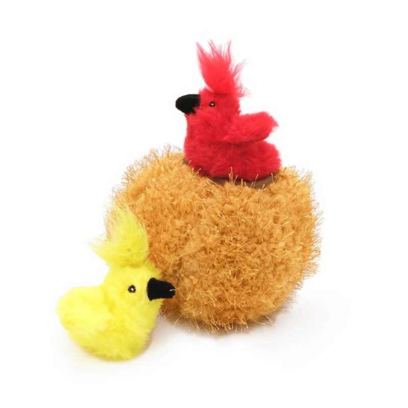 Peluches ZippyClaws Burrow  Oiseaux dans un nid