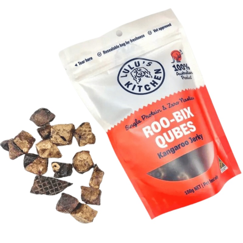 Roo-Bix Qubes - Jerky de kangourou 100g