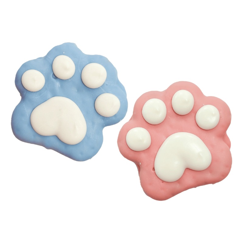 Biscuit pour chiens - Patte bleu ou rose