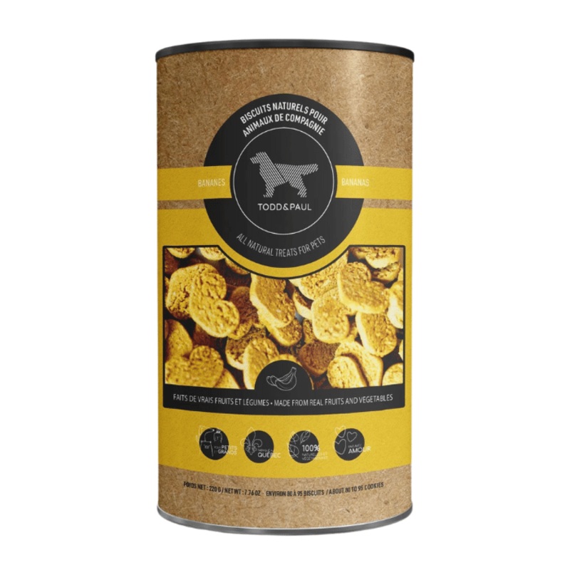 Bote de biscuits - Bananes 220g