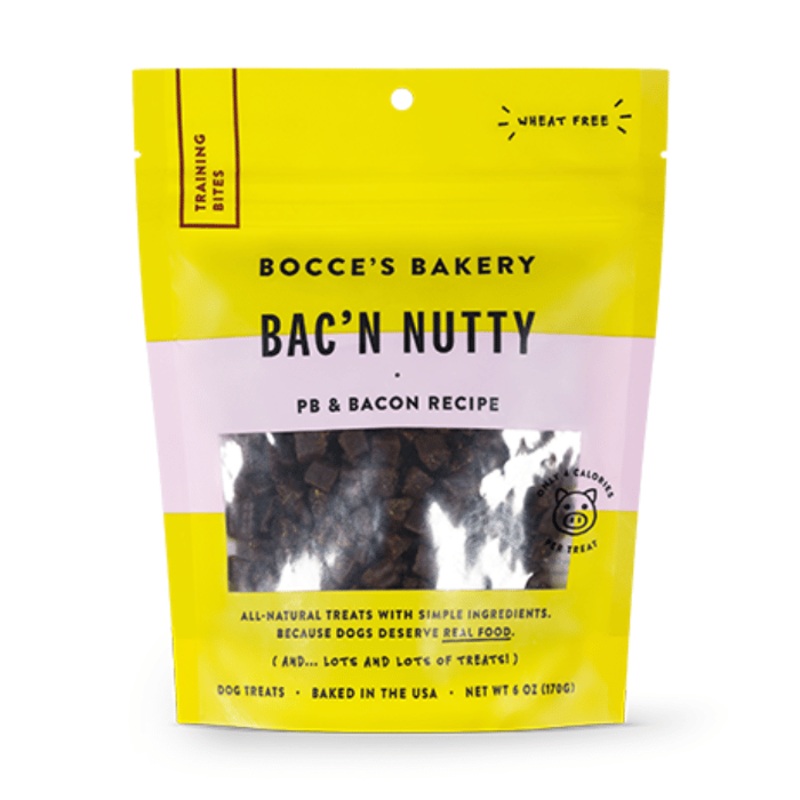 Gteries Bocce's Bakery Bac'n nutty beurre de peanuts et bacon bouche d'entrainement 6oz