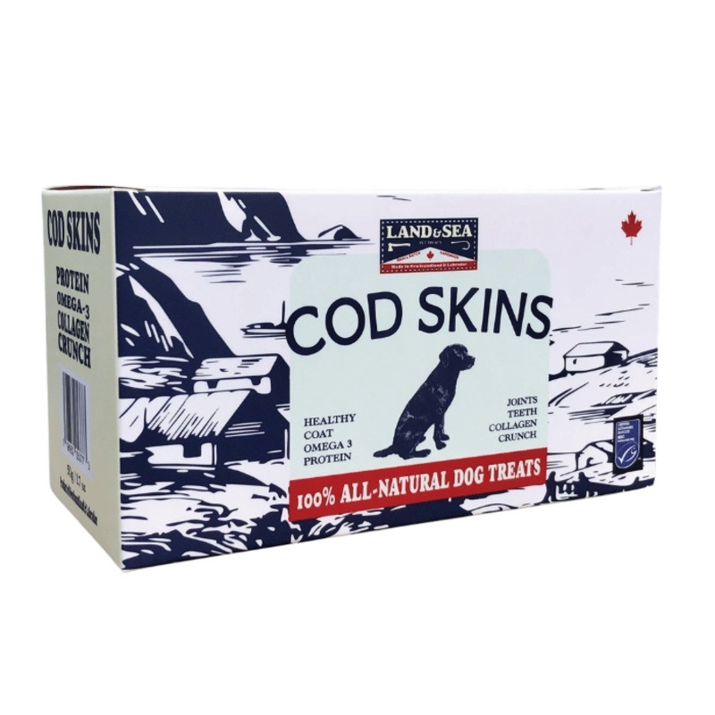 Gteries Pour Chien, Peau De Morue Sche, Coupe 50g