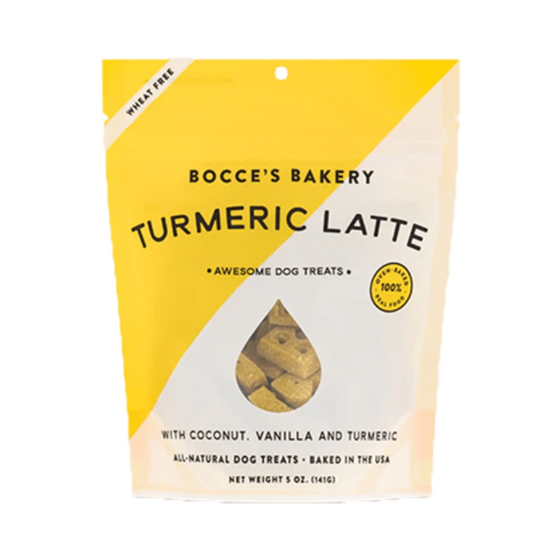 Gteries pour chiens Latte au curcuma noix de coco et vanille 5oz