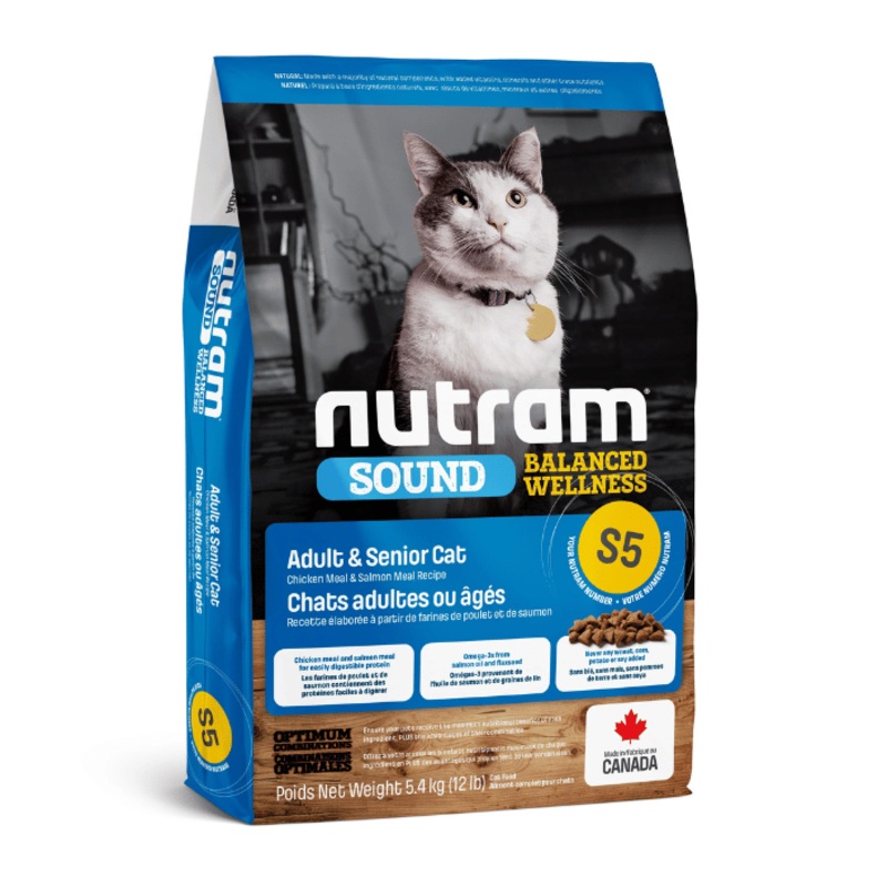 Nutram Sound (s5) Chat Adulte / Snior Poulet Et Saumon