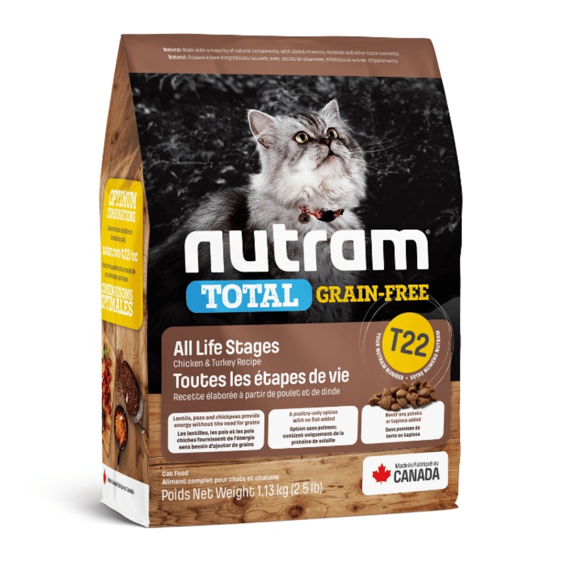 Nutram Total (t22) Chat Sans Grains Poulet Et Dinde