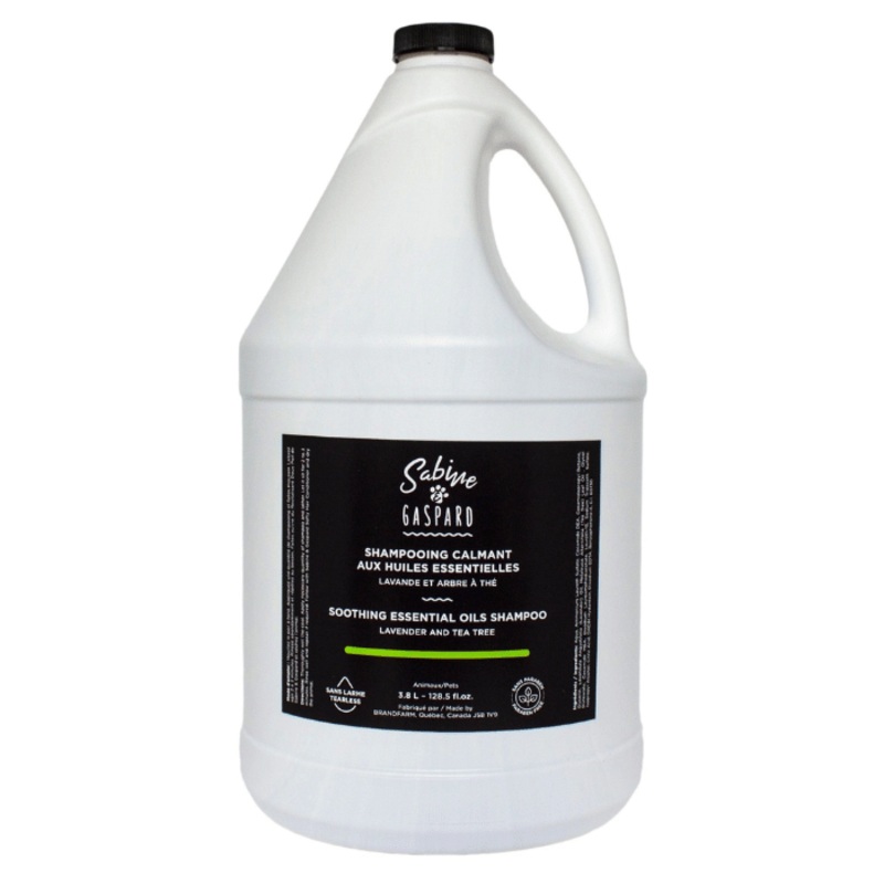 Sabine & Gaspard, Shampoing Calmant Aux Huiles Essentielles, Lavande Et Arbre  Th 3.8 Litres