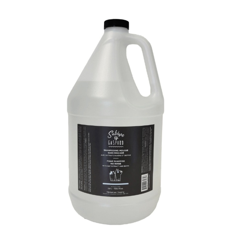 Sabine & Gaspard, Shampoing Mousse Sans Rinage Avec Extrait D'avoine Et Biotine 3.8 Litres