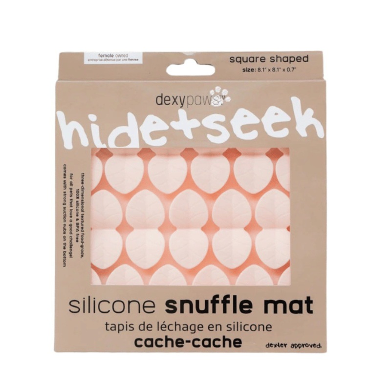 Tapis De Lchage En Silicone "cache-cache" Carr, Rose