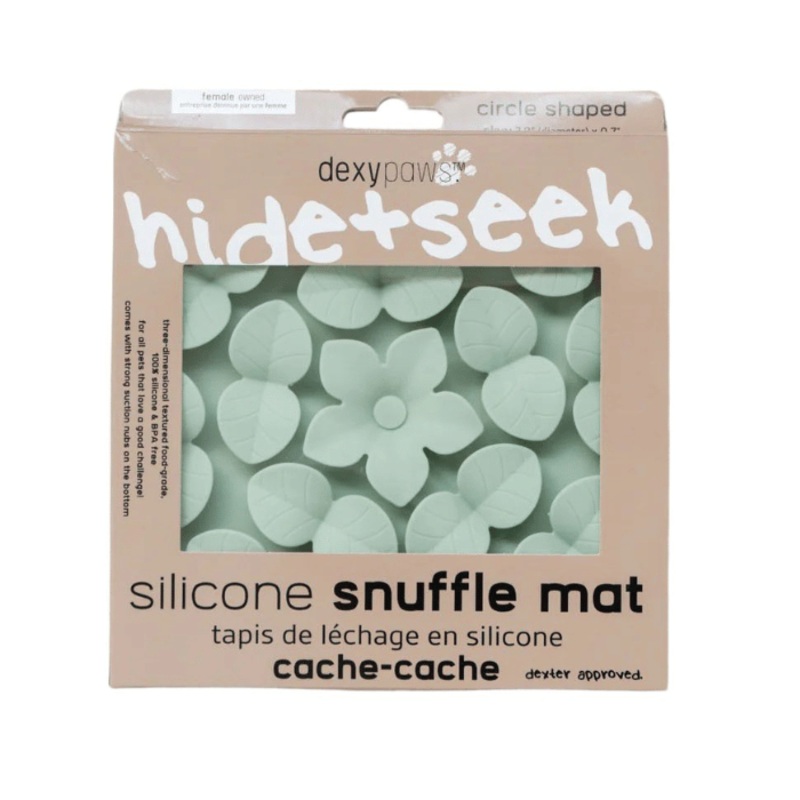 Tapis De Lchage En Silicone "cache-cache" Cercle, Vert Sauge