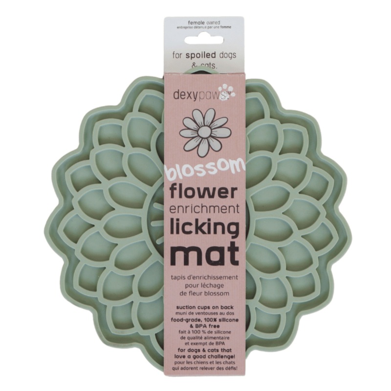 Tapis De Lchage Stimulant En Forme De Fleur, Vert Sauge