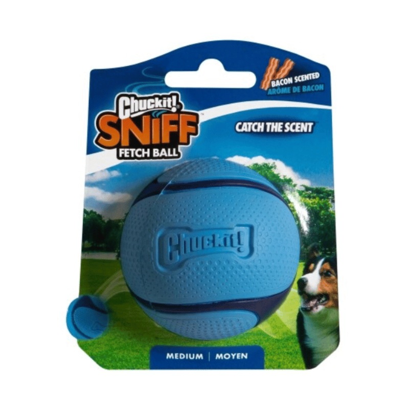 Balle ChuckIt Sniff Fetch Medium - Bacon