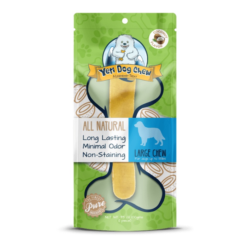 Fromage de Yak  la noix de coco pour chiens, grand format 3,5 oz