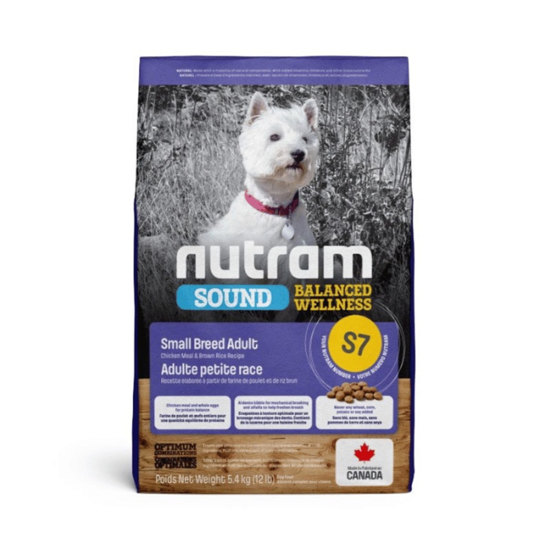 Nutram Sound (s7) Chien Petite Race Poulet Et Riz Brun