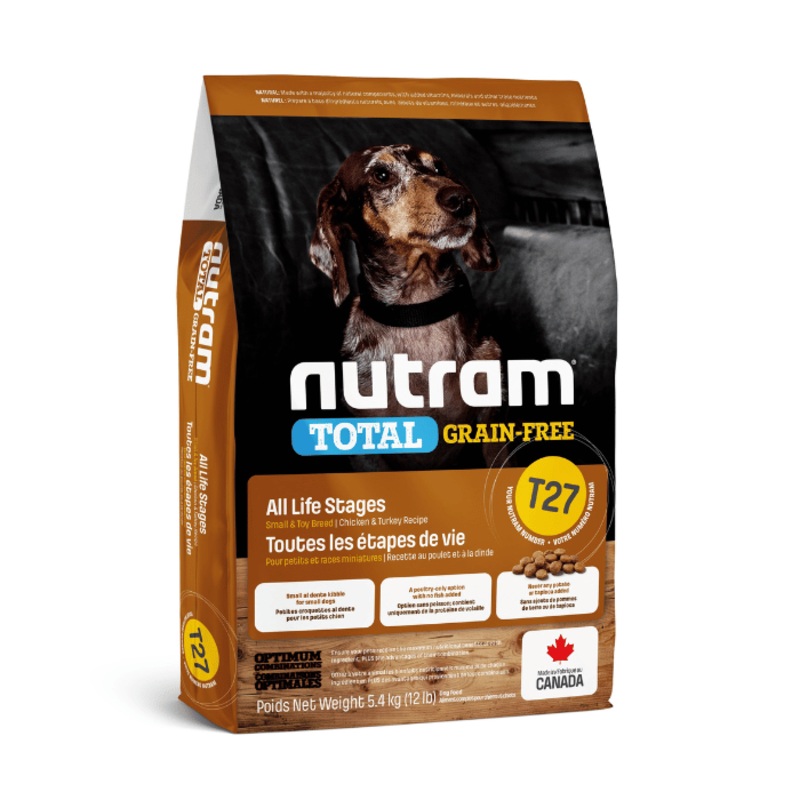 Nutram Total (t27) Chien Petite Race Sans Grains Poulet Et Dinde