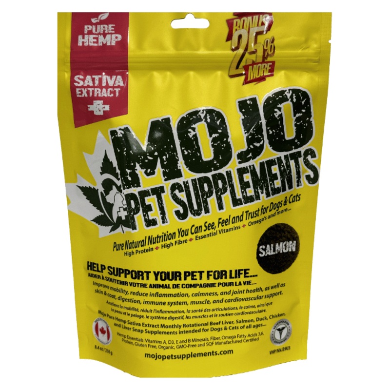 Supplments Pour Chiens Et Chats  Base De Chanvre, Saveur De Saumon