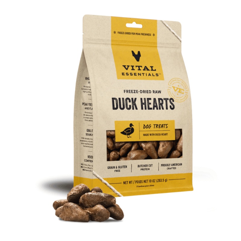 Coeur de canard Lyophilises pour chiens 10oz