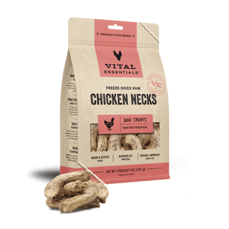 Cous de poulet Lyophilises pour chiens 9oz