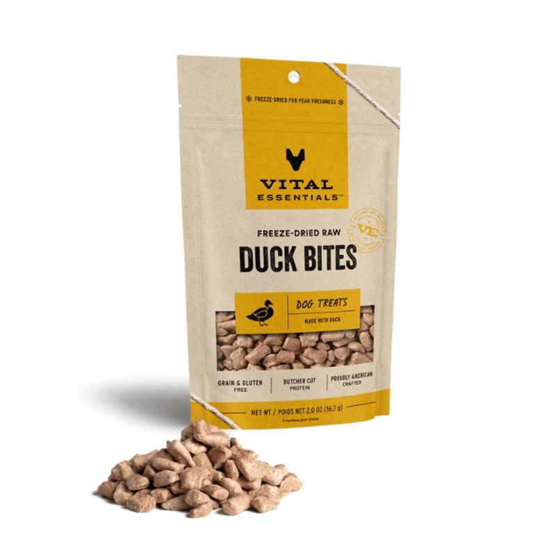 Gteries lyophilise pour chiens bouches au canard