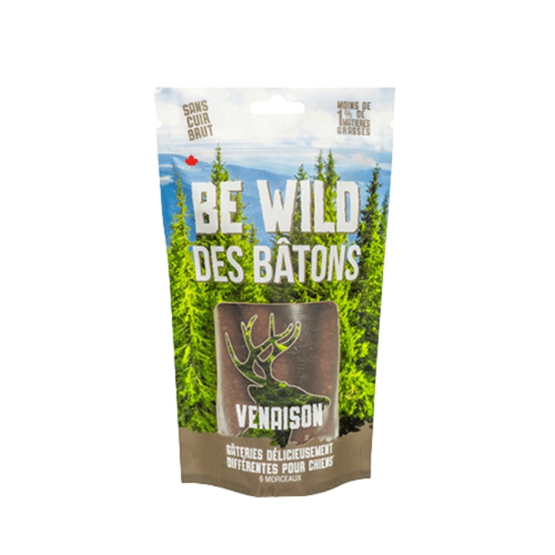 Gteries pour chiens Bton Be Wild Venaison