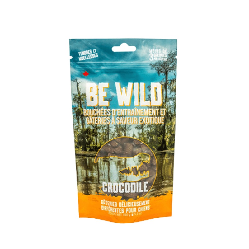 Gteries pour chiens  saveur exotique - Be Wild Crocodile 150g
