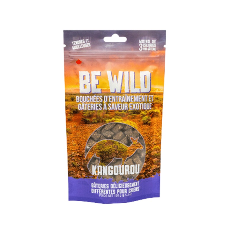 Gteries pour chiens  saveur exotique - Be Wild Kangourou 150g