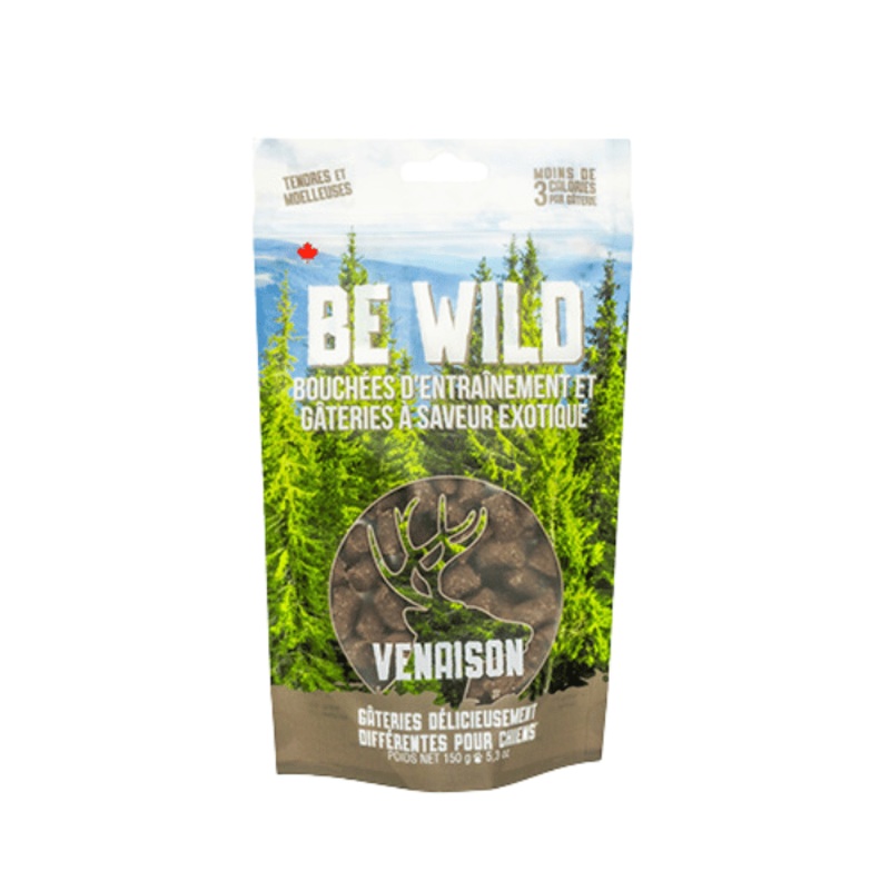Gteries pour chiens  saveur exotique - Be Wild Venaison 150g