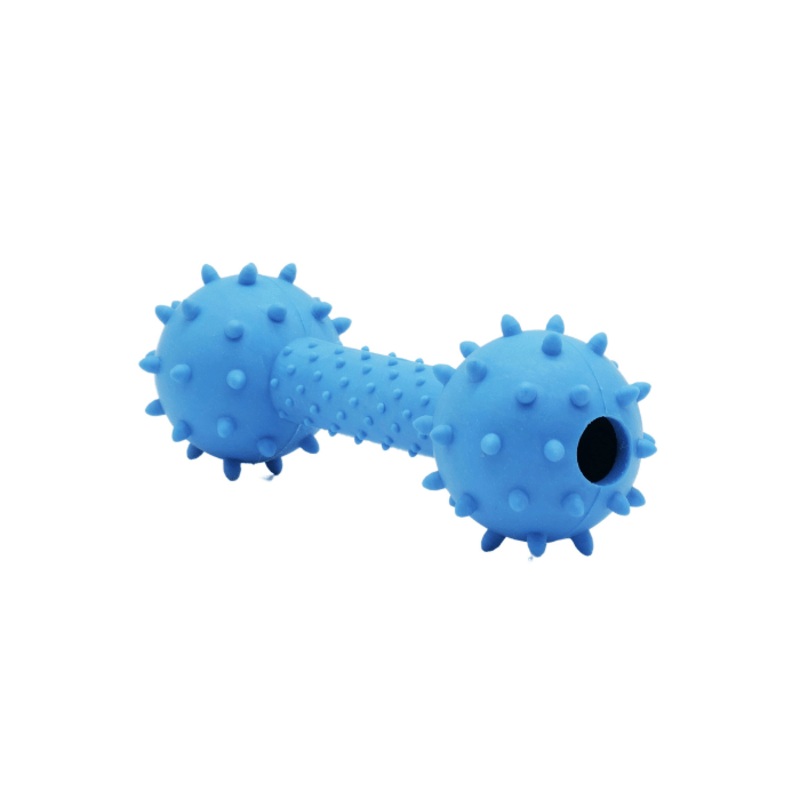 Jouet En Caoutchouc Pour Chien, Haltre Piquant, Bleu 5.5"