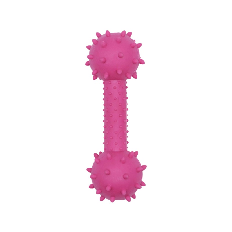 Jouet En Caoutchouc Pour Chien, Haltre Piquant, Rose 5.5"
